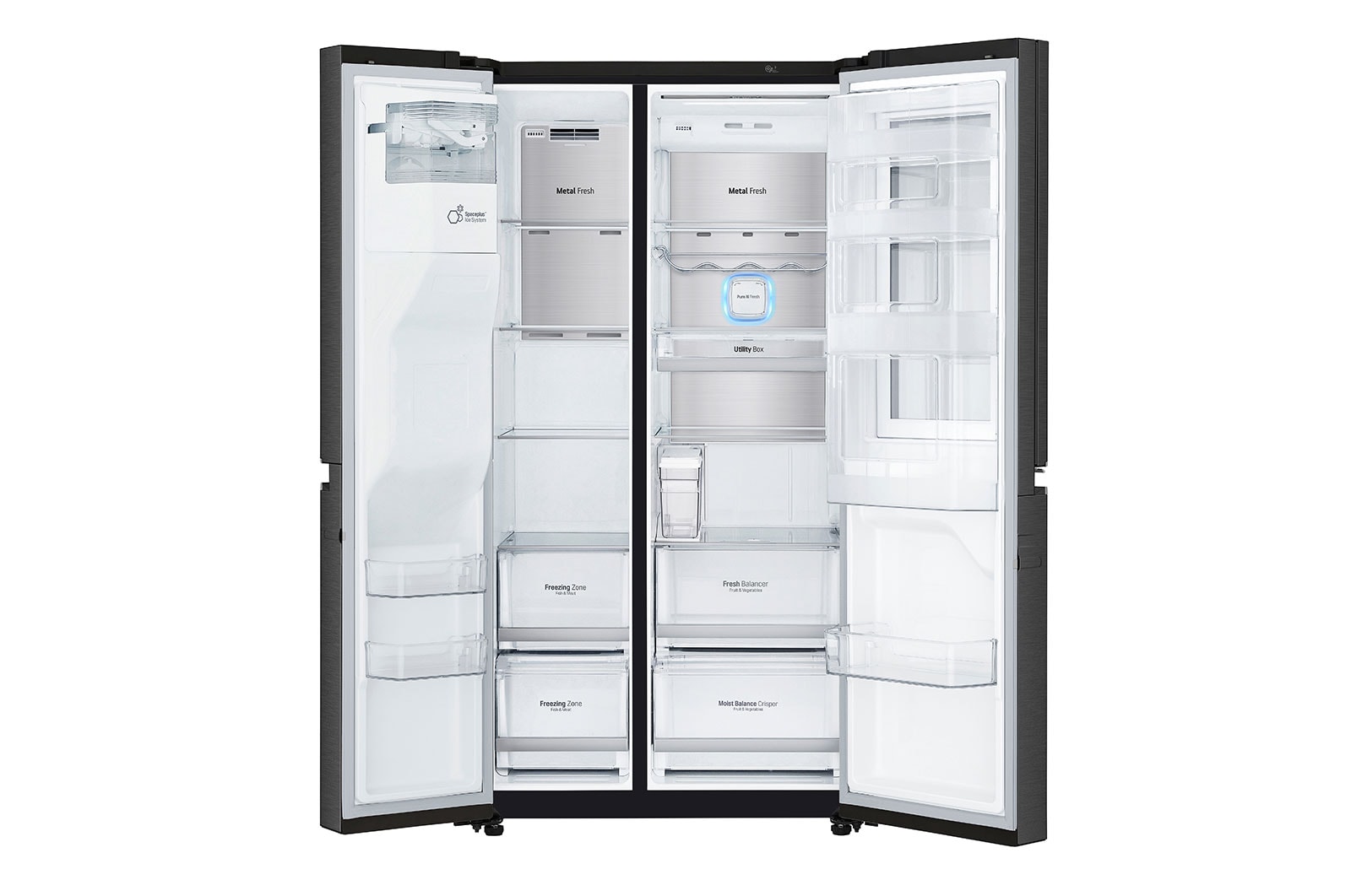 LG Lodówko-zamrażarka LG Side-by-Side InstaView Door-in-Door ThinQ GSX961MCCZ, GSX961MCCZ