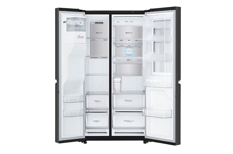 LG Lodówko-zamrażarka LG Side-by-Side InstaView Door-in-Door ThinQ GSX961MCCZ, GSX961MCCZ