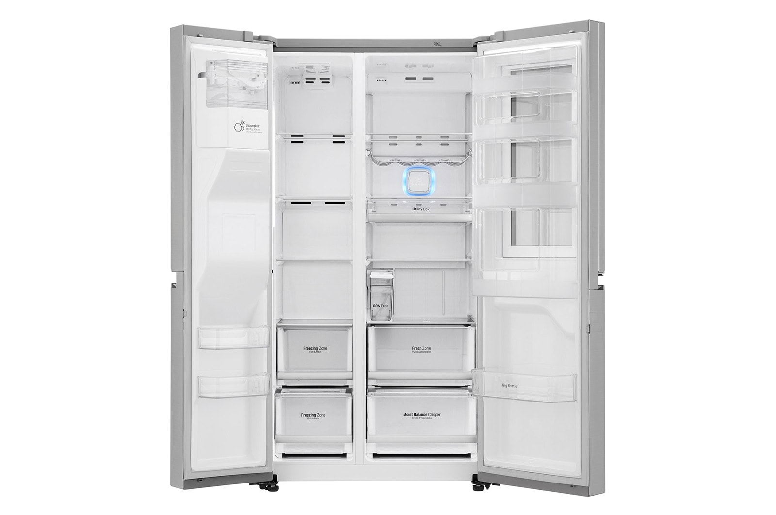 LG Lodówko-zamrażarka LG Side-by-Side InstaView Door-in-Door ThinQ 625L GSX961NSAZ, GSX961NSAZ