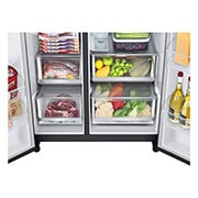LG Lodówko-zamrażarka LG InstaView Side-by-Side Door-in-Door ThinQ 635L GSXV90MCAE, GSXV90MCAE