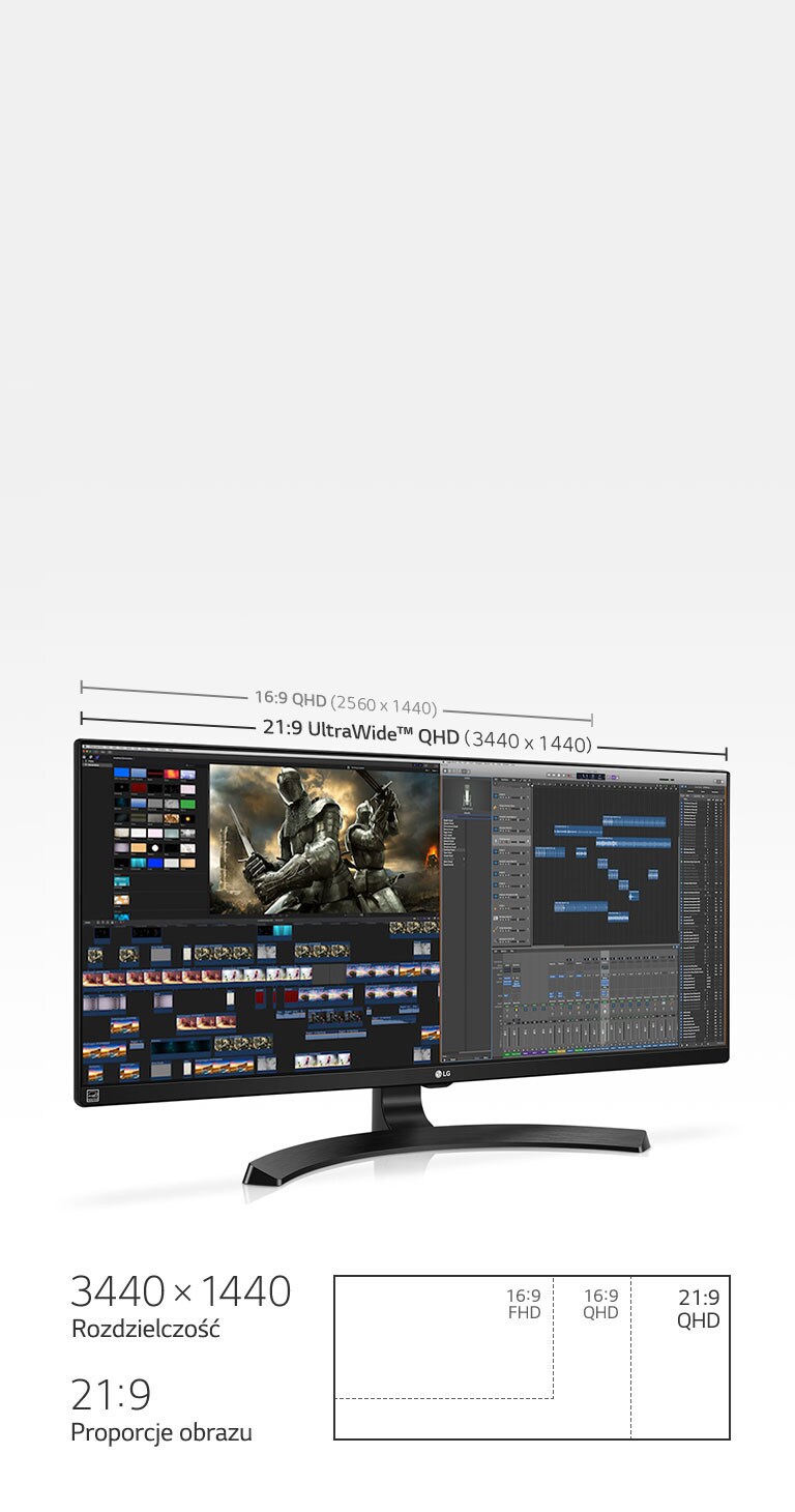 Monitor LG 34” IPS QHD UltraWide™ 34WL750-B - 34WL750-B | LG PL