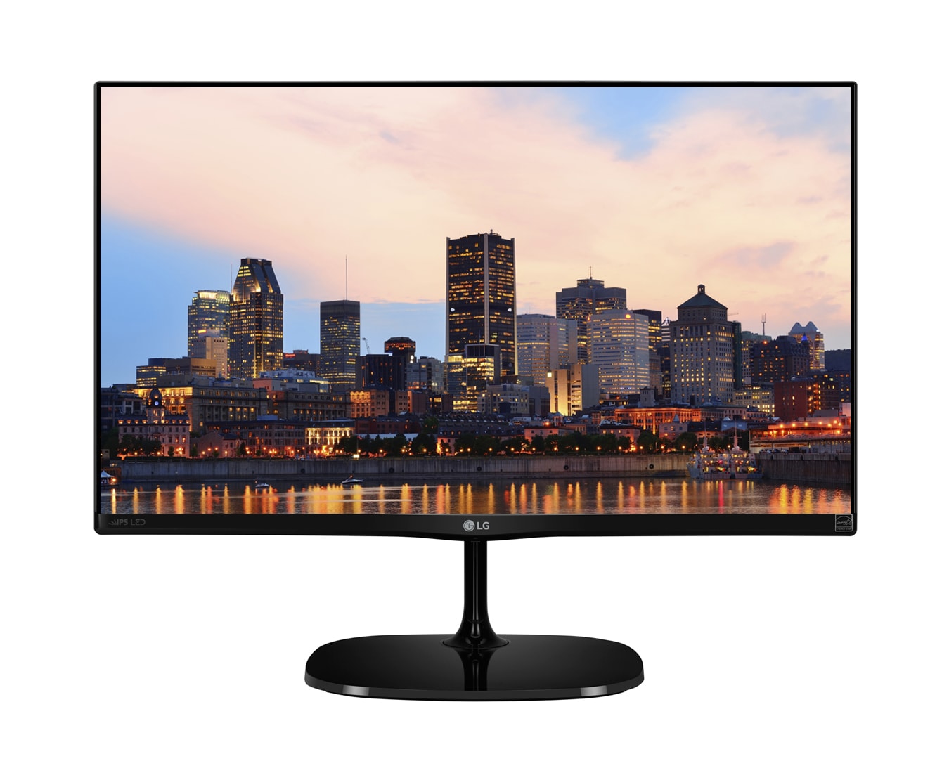 Monitor LG MP67 z panelem IPS 23MP67VQ - widok z przodu