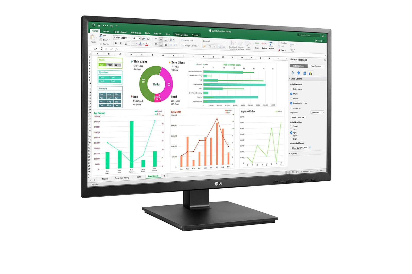 LG Monitor LG IPS Full HD 23,8” 24BN550Y, 24BN550Y-B