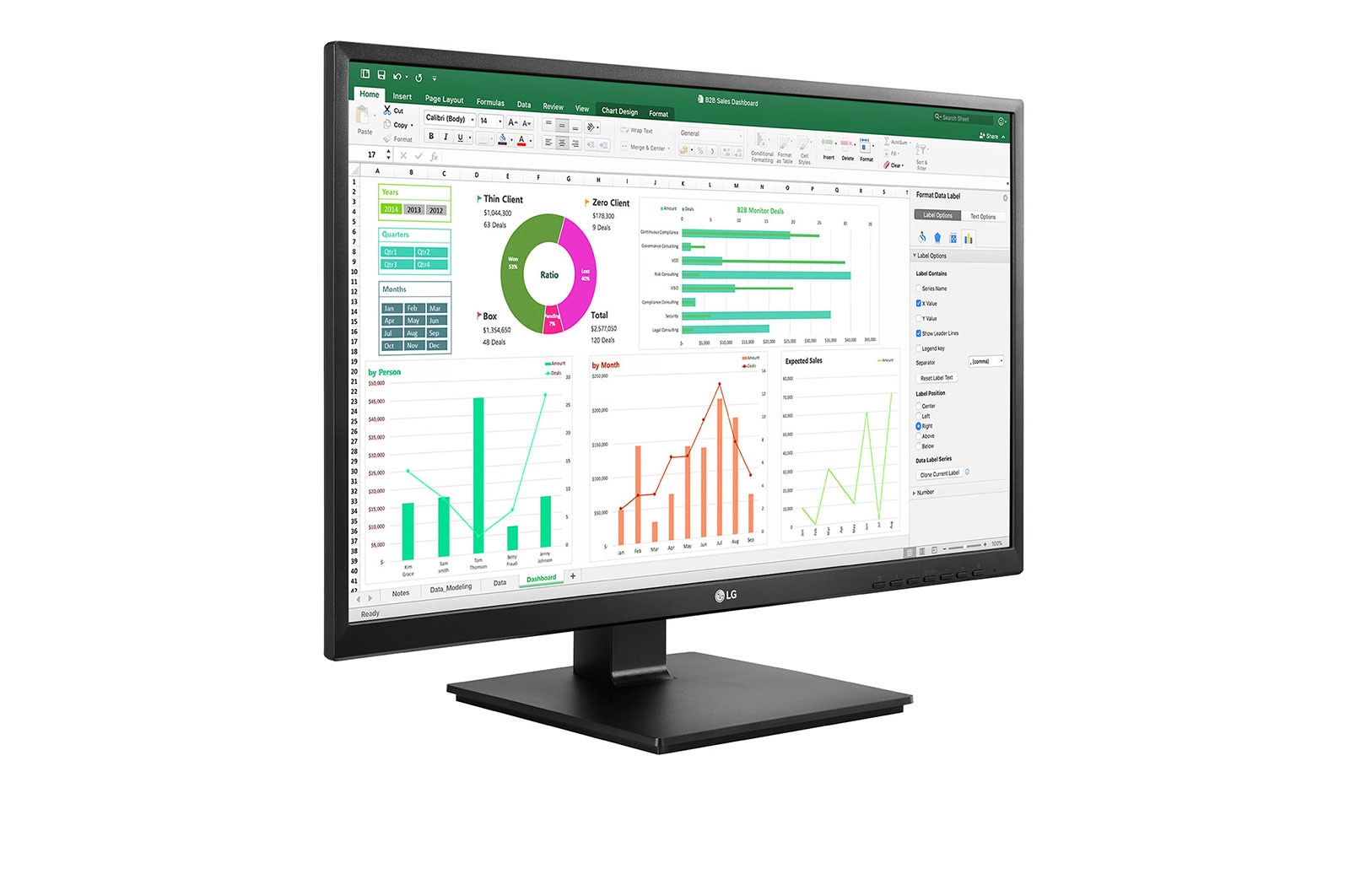 LG Monitor LG IPS Full HD 23,8” 24BN550Y, 24BN550Y-B