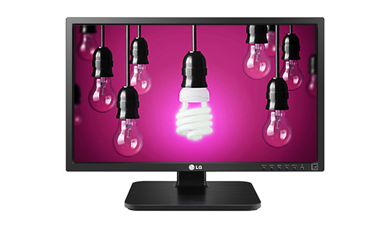 Monitor LG 23,8” Do Biura IPS 24MB37PM 24MB37PM-B - widok z przodu