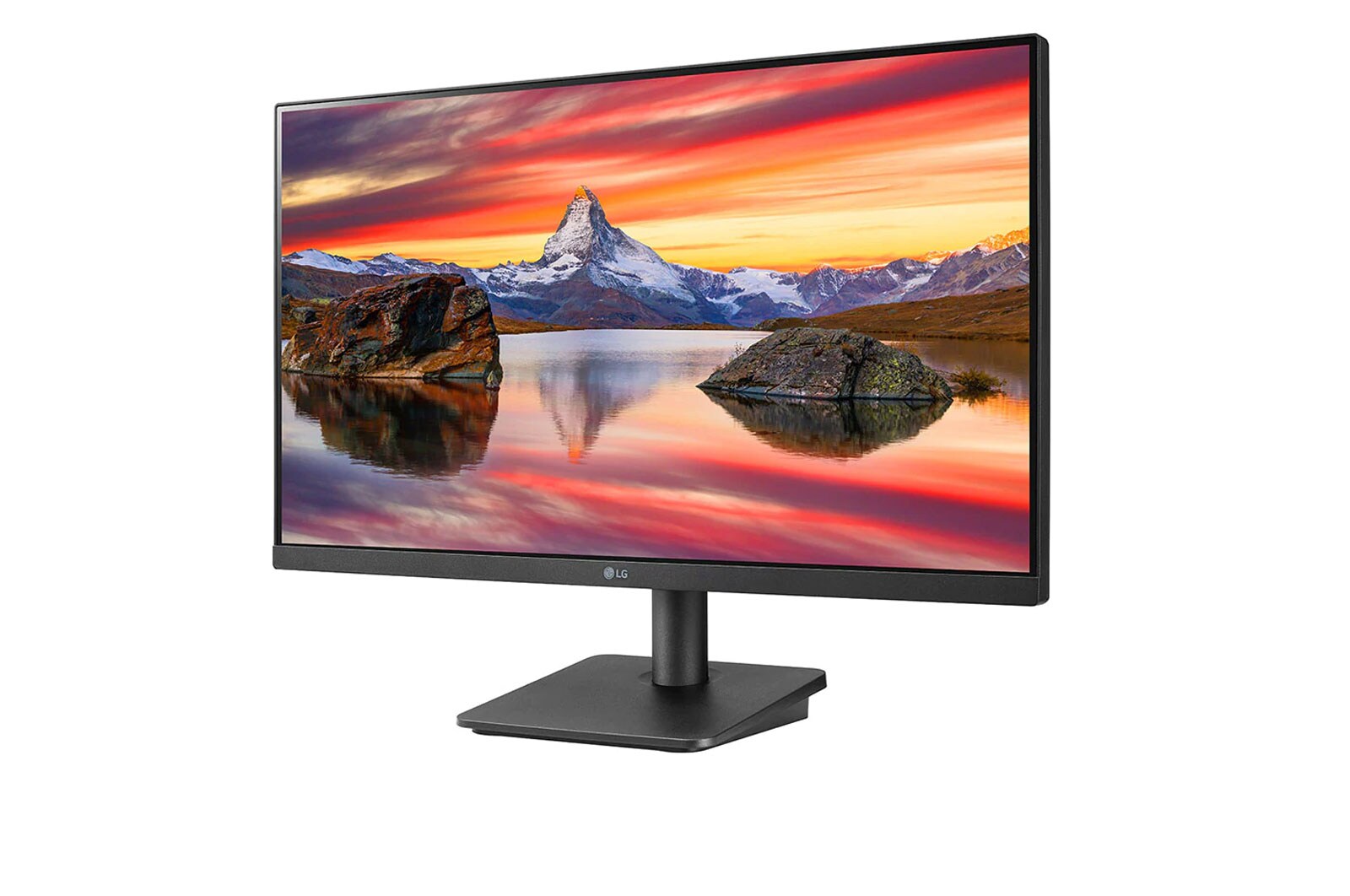LG Monitor LG 23.8" IPS Full HD  z bardzo wąskimi ramkami z trzech stron, 24MP400P-B, 24MP400P-B