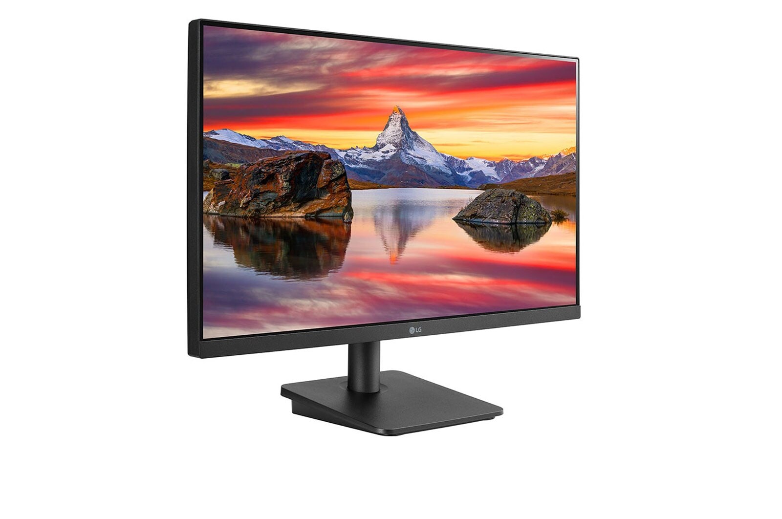LG Monitor LG 23.8" IPS Full HD  z bardzo wąskimi ramkami z trzech stron, 24MP400P-B, 24MP400P-B