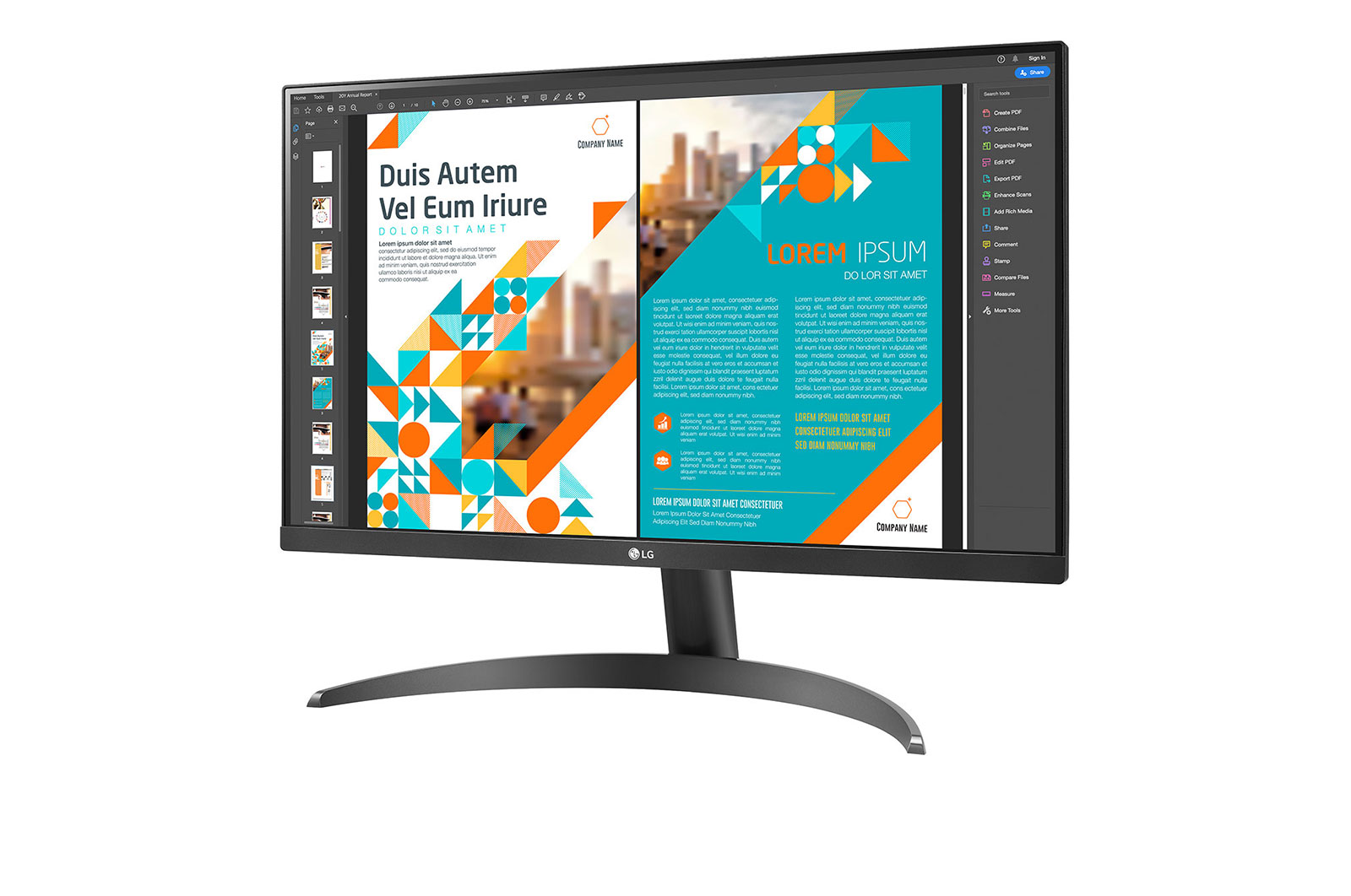 LG Monitor LG IPS QHD 24” z  AMD FreeSync™ 24QP500-B, 24QP500-B