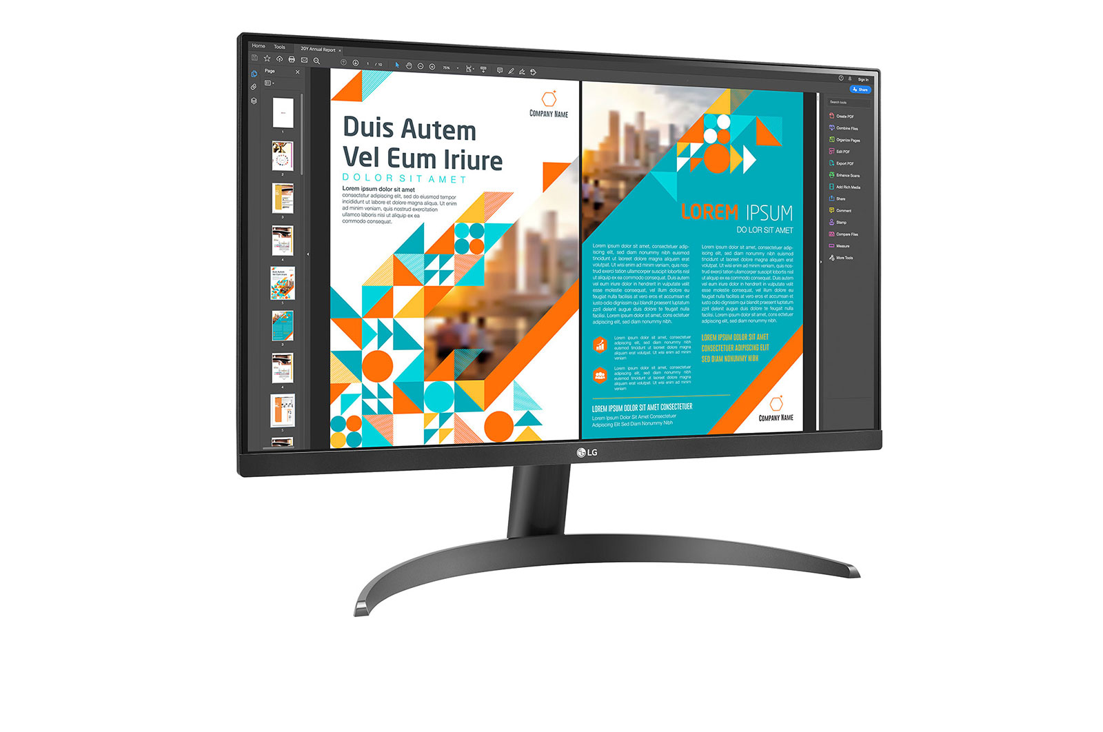 LG Monitor LG IPS QHD 24” z  AMD FreeSync™ 24QP500-B, 24QP500-B