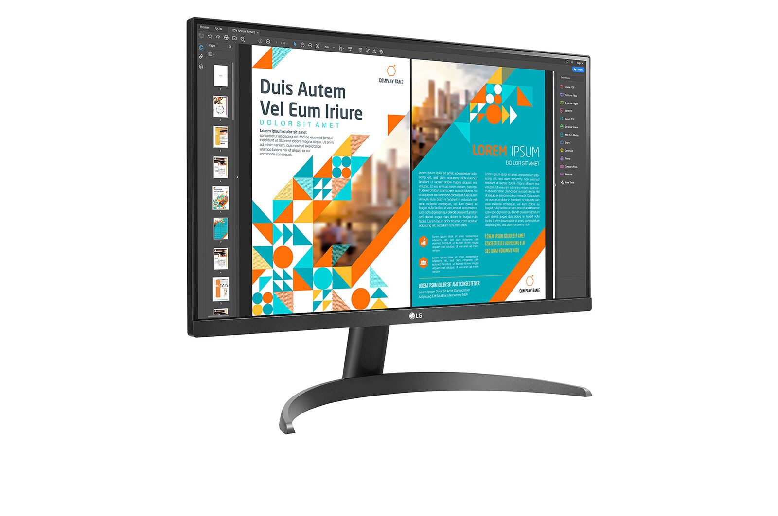 LG Monitor LG IPS QHD 24” z  AMD FreeSync™ 24QP500-B, 24QP500-B