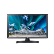Monitor LG 23,6” HD Multimedialne Z TV VA 24TL510V-PZ 24TL510V-PZ - widok z przodu