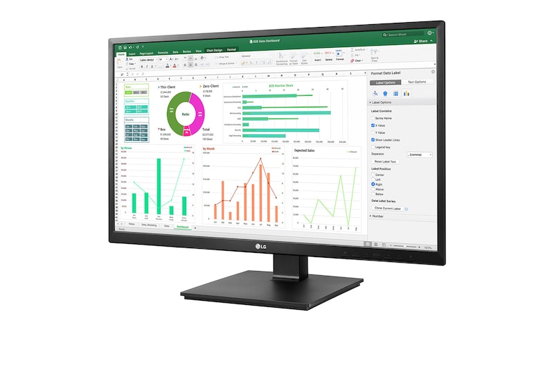 LG Monitor LG IPS Full HD 27” 27BN55UP, 27BN55UP-B