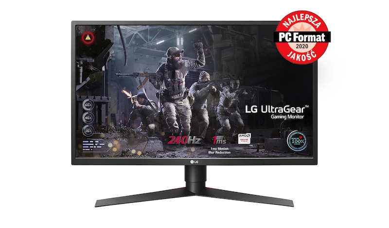 LG Monitor LG 27” UltraGear™ TN 1ms 240Hz 27GK750F, 27GK750F-B