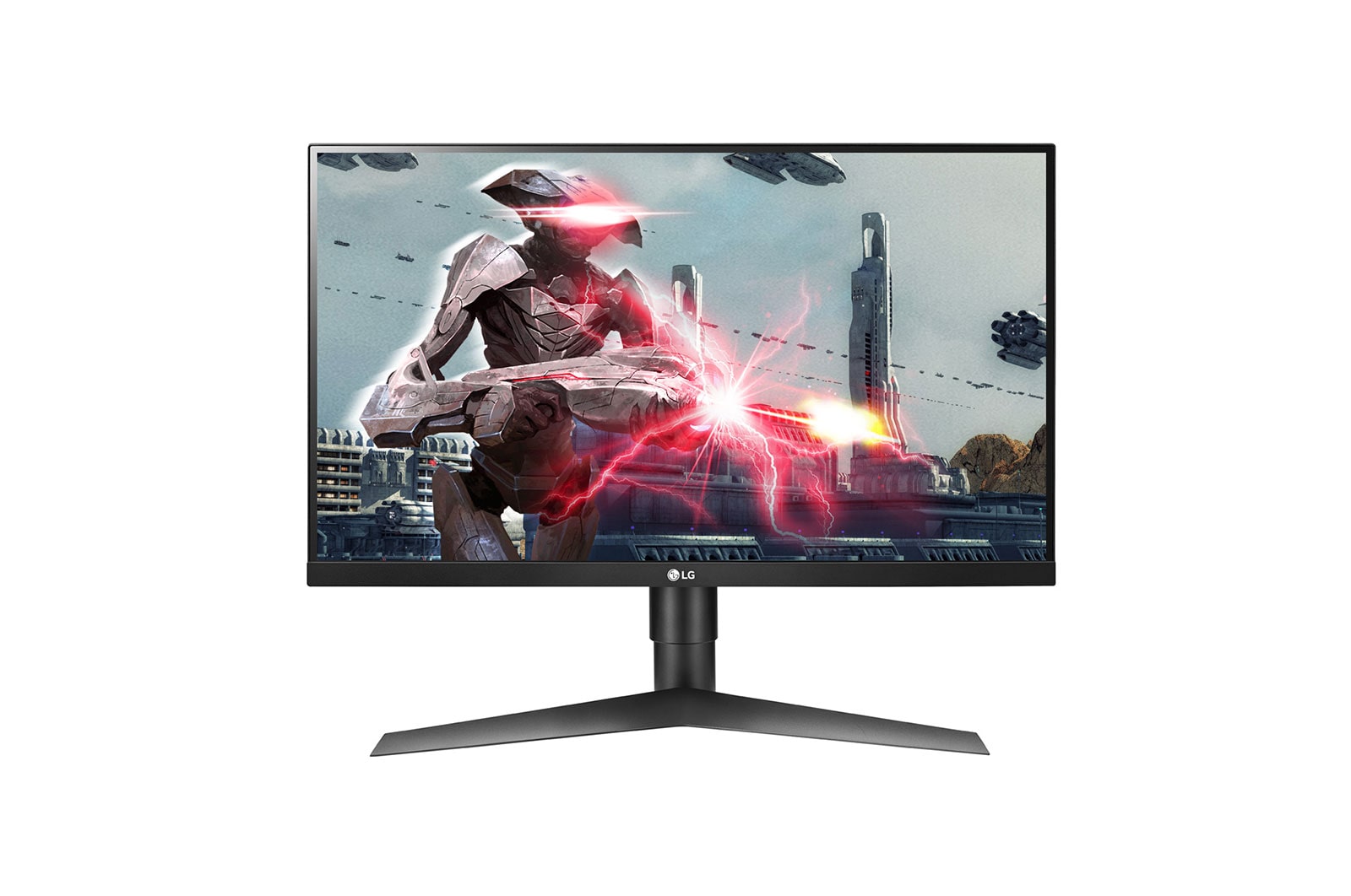 Monitor LG 27” UltraGear™ IPS HDR 10 144Hz 27GL63T 27GL63T-B - widok z przodu