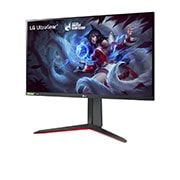 LG Monitor do gier UltraGear™ Full HD IPS 144Hz, 1 ms (GtG) o przekątnej 27” z technologią AMD FreeSync, zgodny z NVIDIA® G-SYNC®, 27GN650-B
