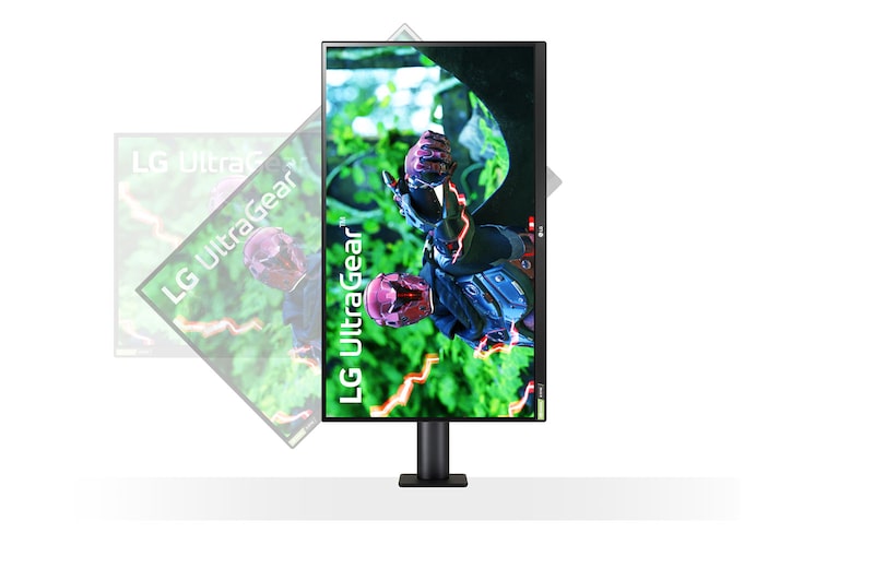 LG Monitor LG 27” UltraGear™ Nano IPS 1ms 144Hz ERGO HDR 10 27GN880, 27GN880-B