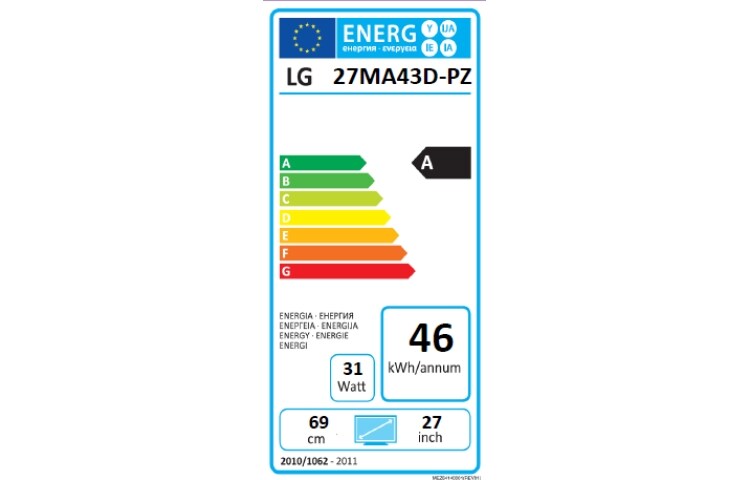 LG 27" Osobisty Telewizor LG IPS serii MA43, 27MA43D