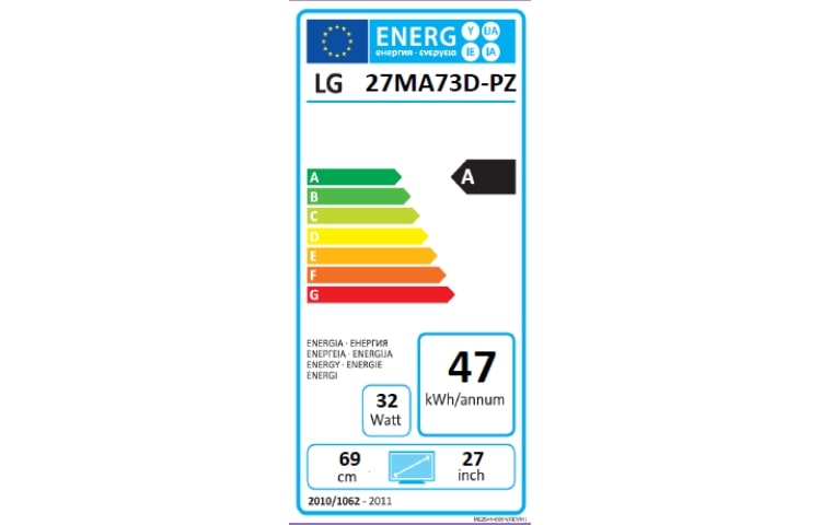 LG Nowy poziom przyjemności oglądania z Osobistym LG TV, 27MA73D
