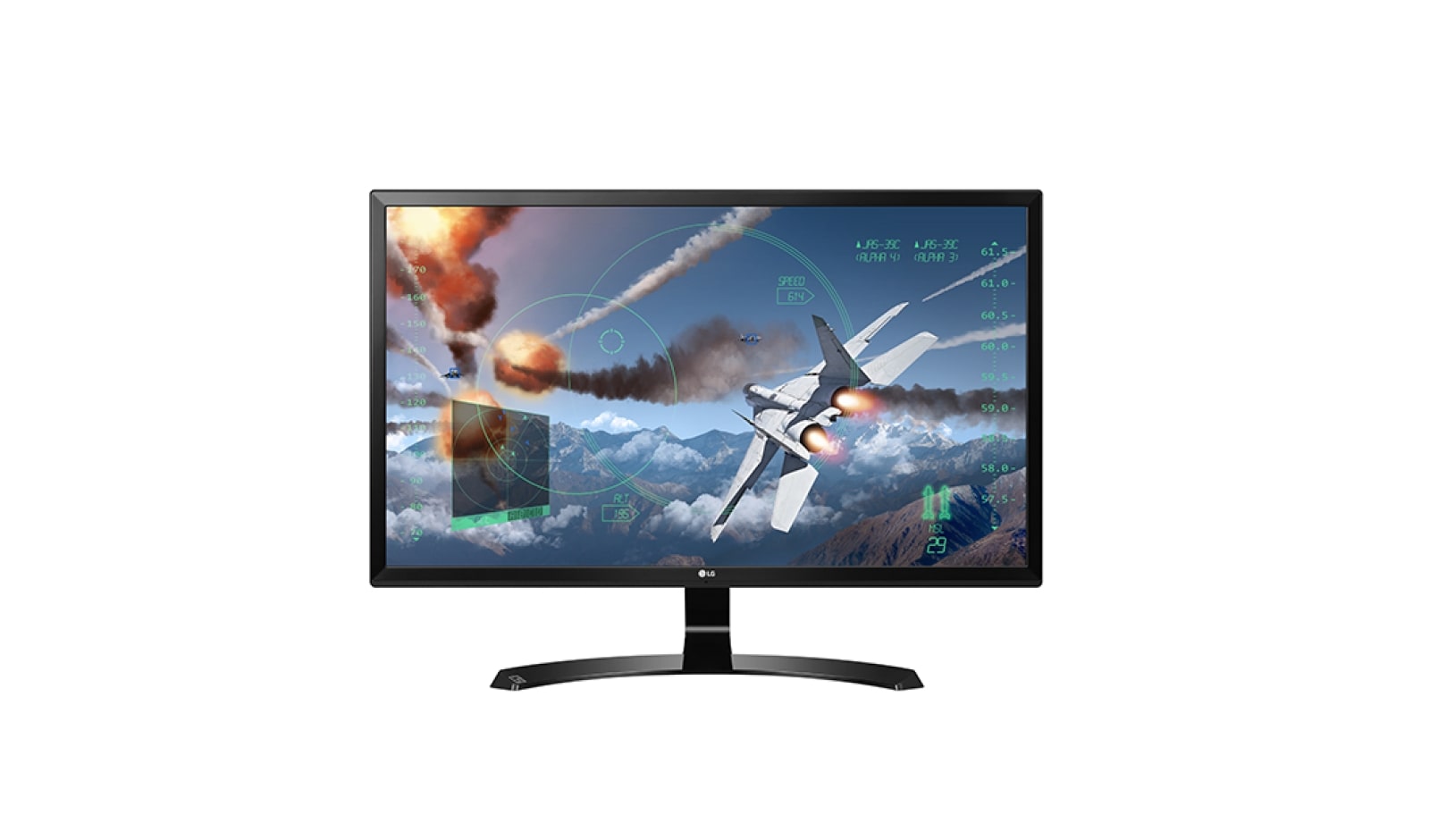 27&#34; 4K UltraHD IPS LED Monitor 27UD58-B - widok z przodu