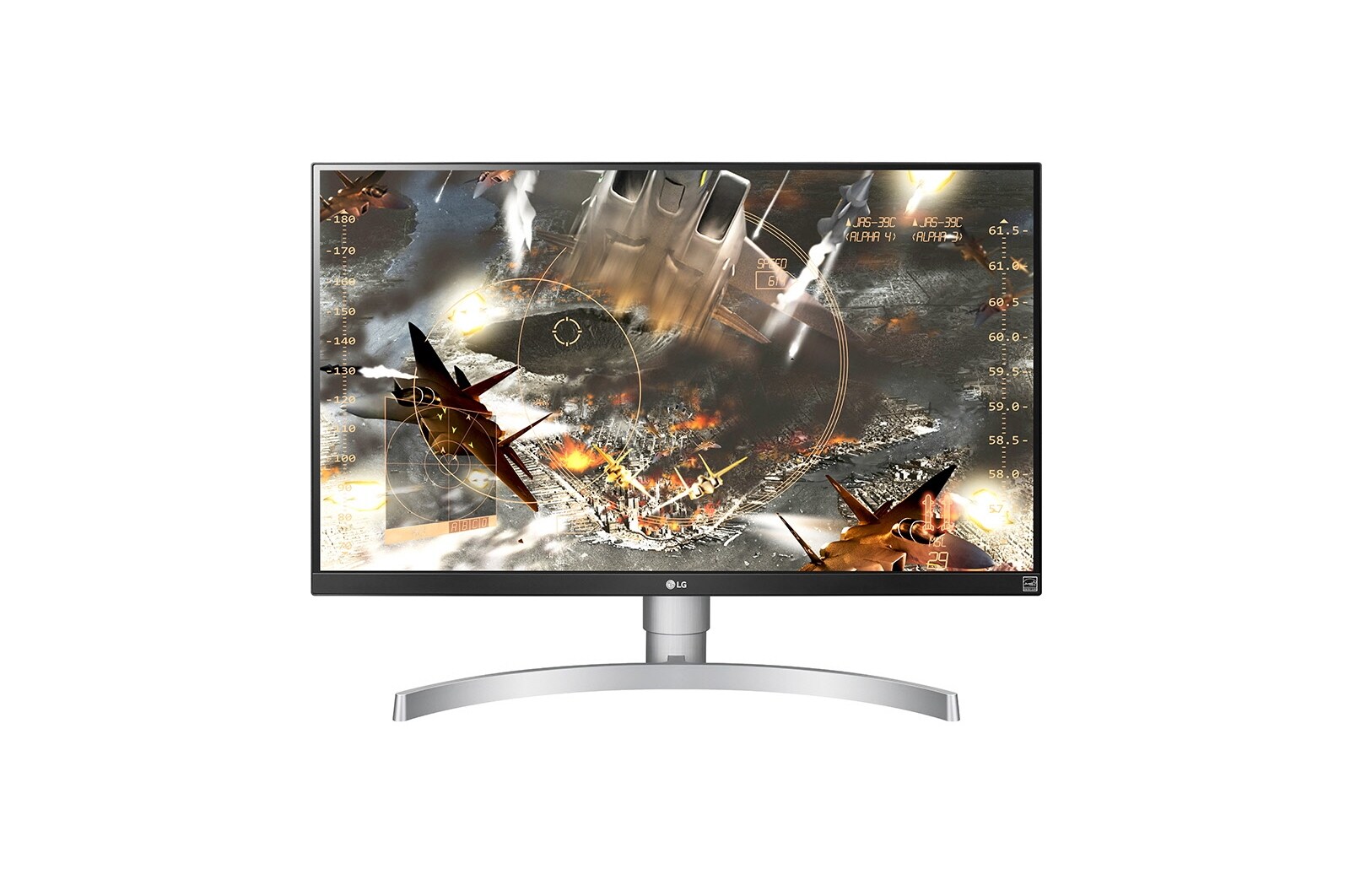 LG 27” monitor 4K z HDR, 27UK650-W