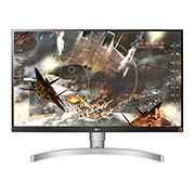 Monitor LG 27” 4K z HDR Radeon FreeSync™ 27UL650-W 27UL650-W - widok z przodu
