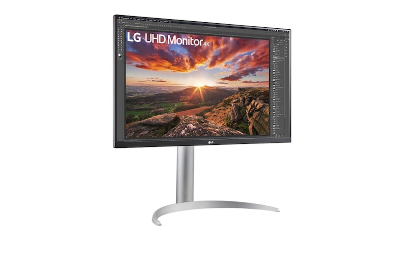 LG Monitor LG 27” UHD 4K, IPS, USB-C, VESA DisplayHDR™ 400 z wbudowanymi głośnikami, 27UP850N-W