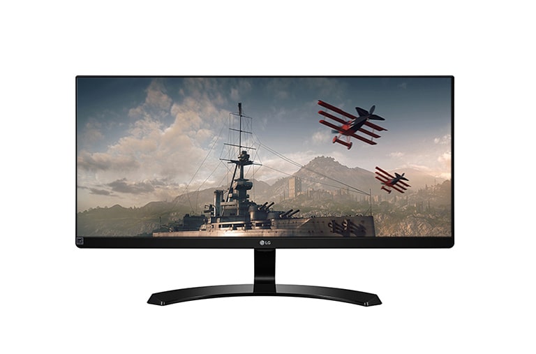 　　29&#34; UltraPanoramiczny, LG LED, 　　　　　IPS 21:9 (Przekątna 29&#34;) 29UM68 - widok z przodu