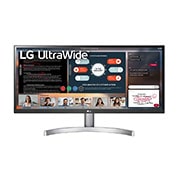 Monitor LG 29” UltraWide™ IPS HDR 29WK600 29WK600-W - widok z przodu