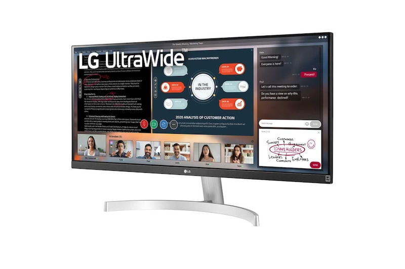 LG Monitor LG 29” 21:9 UltraWide,  WFHD,  IPS , HDR10 z FreeSync 29WN600-W, 29WN600-W