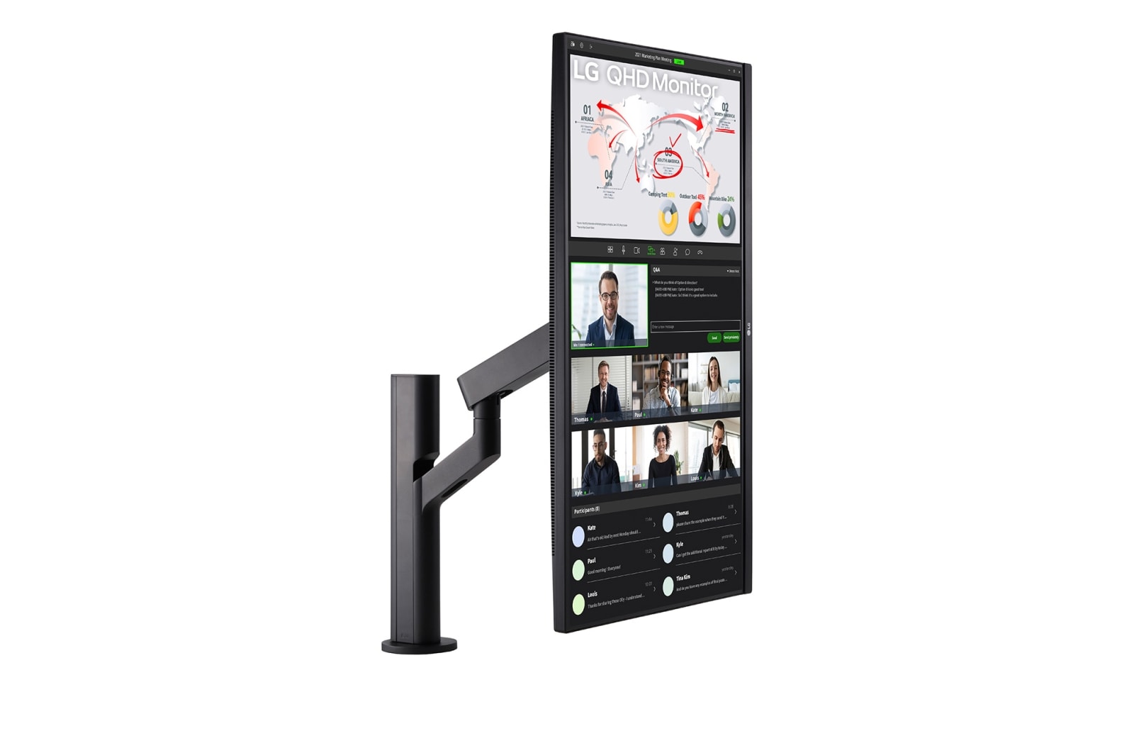 LG Monitor IPS 31,5” QHD Ergo z USB Type-C™, 32QP880-B