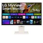 LG 31,5-calowy monitor MyView Smart z systemem webOS | 4K UHD IPS, 32SR83U-W