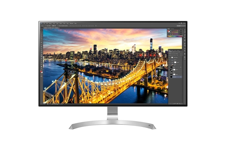 31.5&#34; UHD 4K 4-Side Borderless Monitor 32UD89-W - widok z przodu