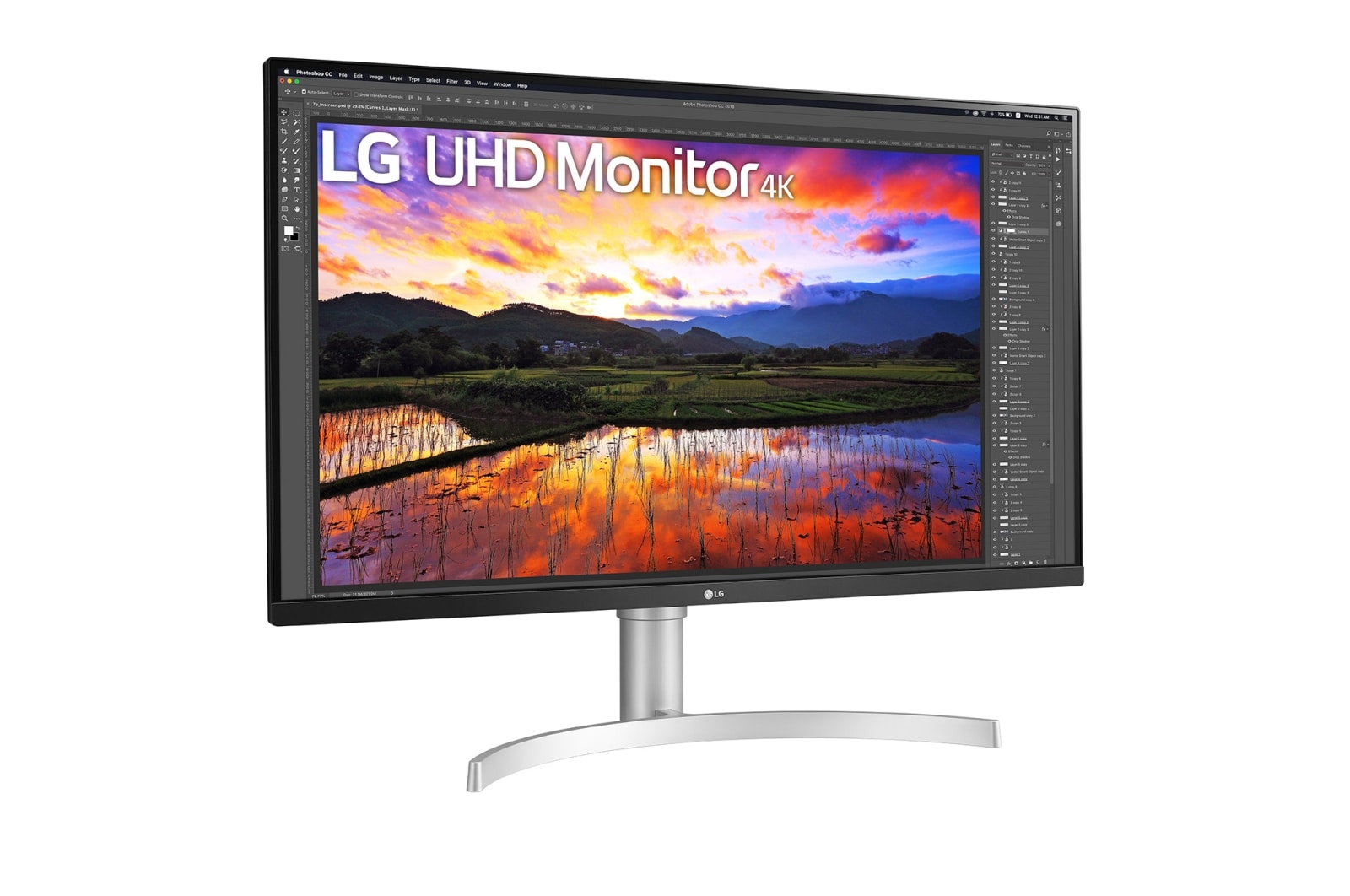 LG Monitor LG 32” UHD 4K IPS HDR 10 z wbudowanymi głosnikami 32UN650, 32UN650-W
