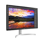 LG Monitor LG 32” UHD 4K IPS HDR 10 z wbudowanymi głosnikami 32UN650, 32UN650-W