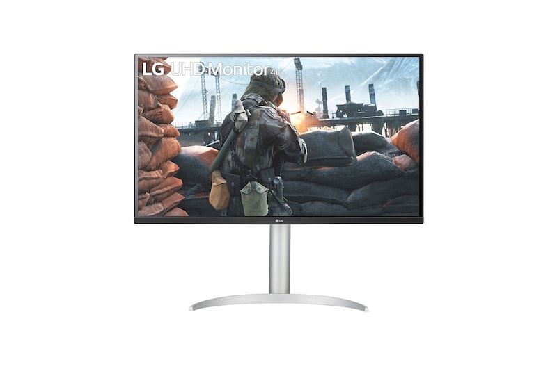 Front view of Monitor LG 31,5” UHD 4K z HDR10 i AMD FreeSync™ 32UP550N-W 32UP550N-W