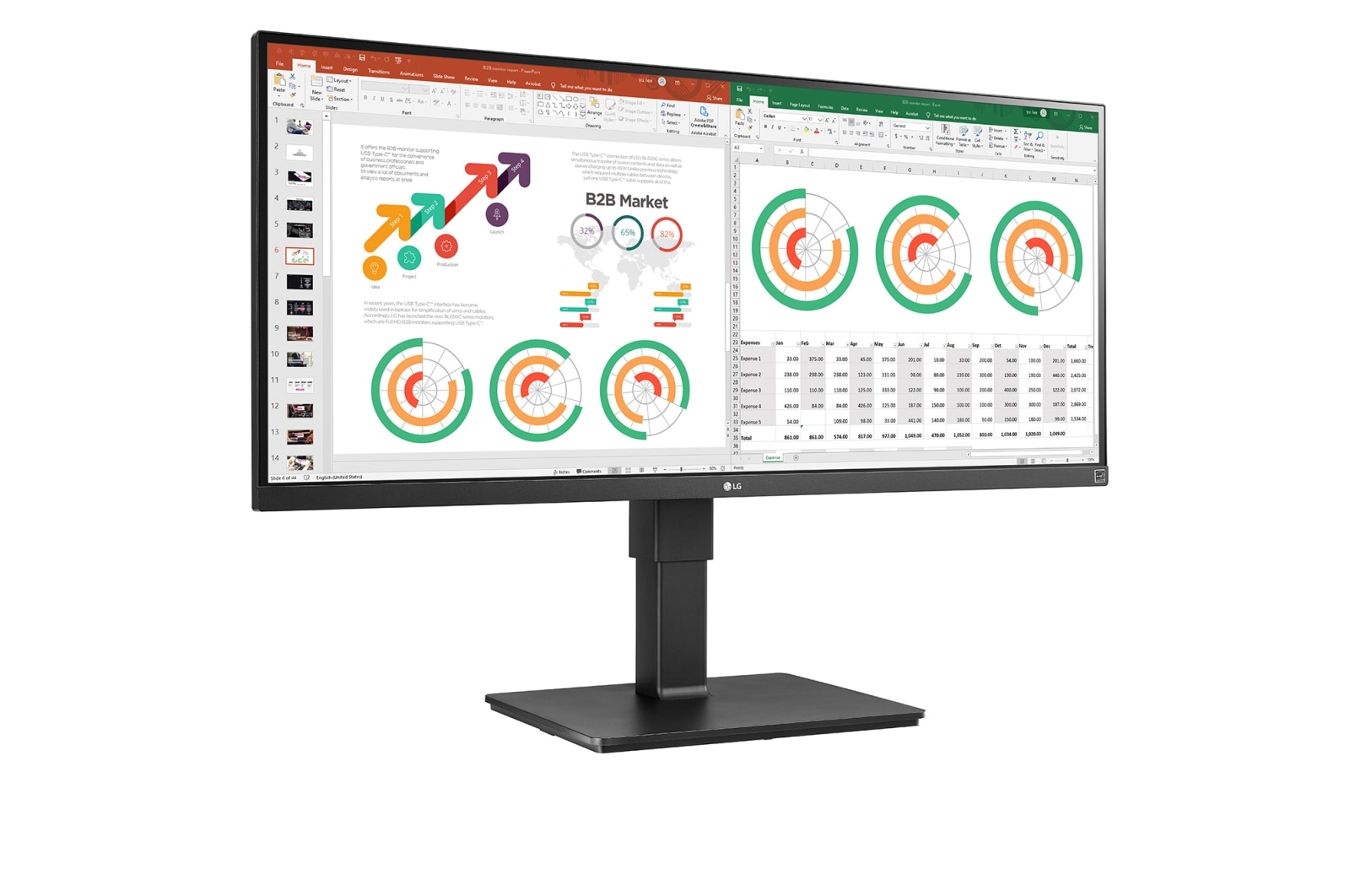 LG Monitor LG 34” UltraWide™ QHD IPS z HDR10 34BN770-B, 34BN770-B