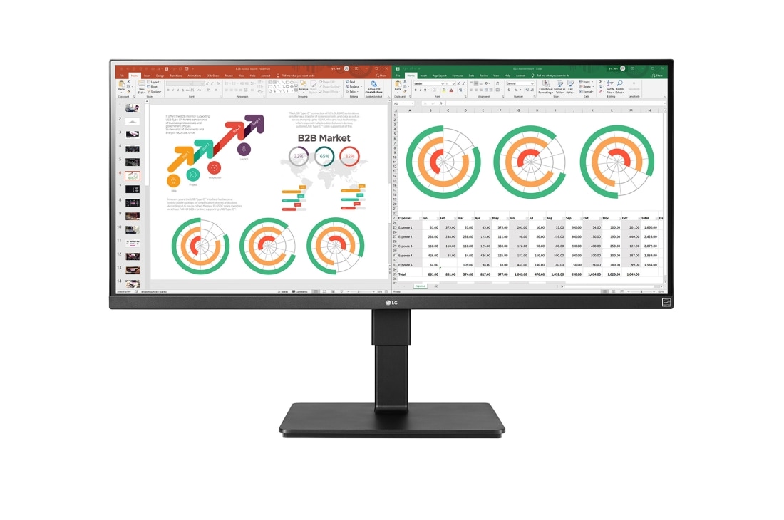 LG 34'' Monitor UltraWide™ QHD IPS z głośnikami, 34BN770-B