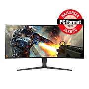 Monitor LG 34” UltraGear™ Nano IPS QHD HDR 400 144Hz 34GK950F 34GK950F-B - widok z przodu