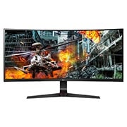 Monitor LG 34” UltraGear™ IPS HDR 10 144Hz 34GL750 34GL750-B - widok z przodu