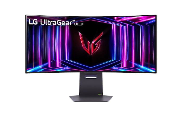 LG Zakrzywiony monitor gamingowy 34'' UltraGear™ 21:9 Ultra-WQHD z częstotliwością odświeżania 240 Hz i czasem reakcji 0,03 ms (GtG), DisplayHDR True Black 400, 34GS95QE-B