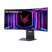 LG Zakrzywiony monitor gamingowy 34'' UltraGear™ 21:9 Ultra-WQHD z częstotliwością odświeżania 240 Hz i czasem reakcji 0,03 ms (GtG), DisplayHDR True Black 400, 34GS95QE-B