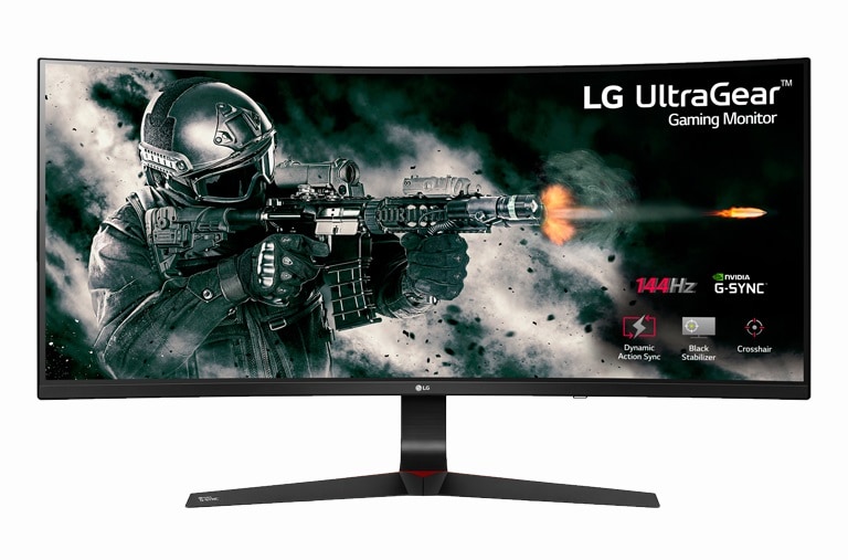 Monitor LG 34” UltraGear™ IPS 144Hz 34UC89G-B 34UC89G-B - widok z przodu