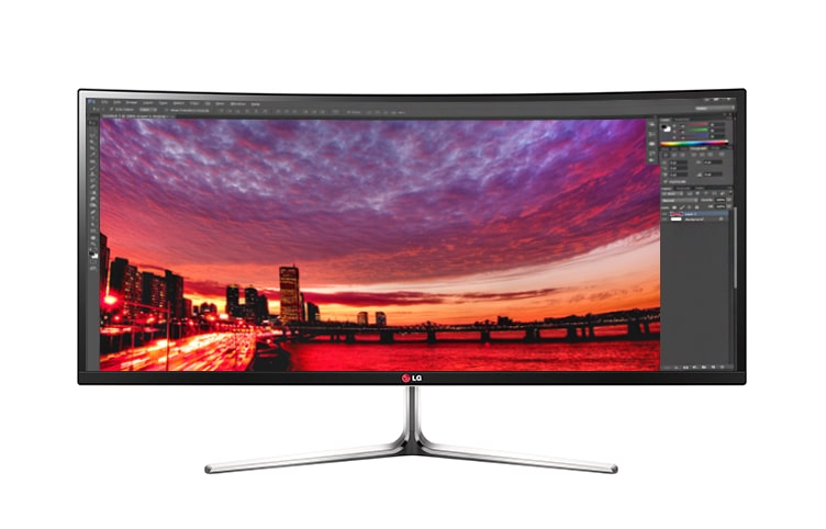 Monitor 34UC97 UltraWide 21:9 z zakrzywionym ekranem 34UC97 - widok z przodu
