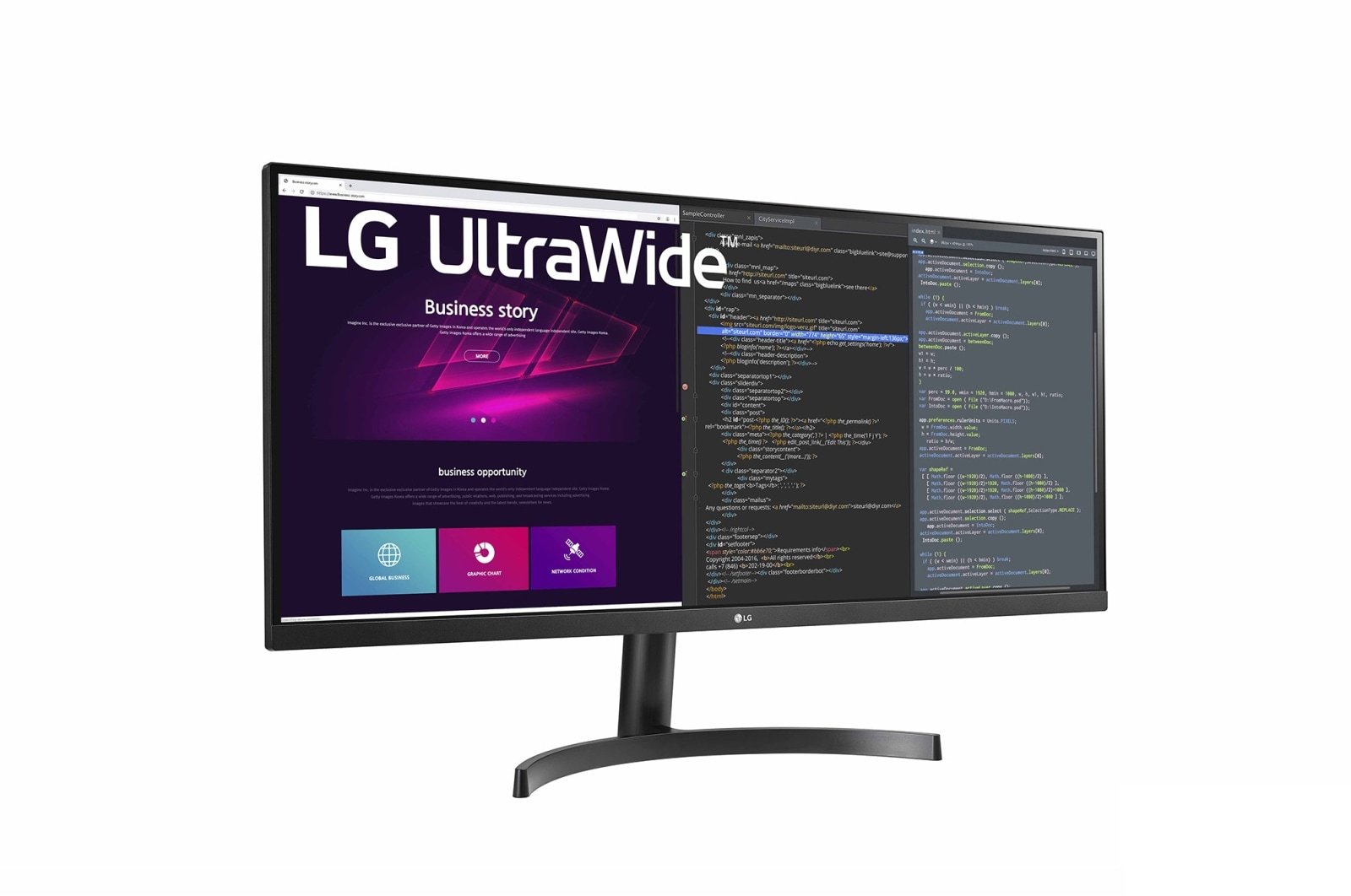 LG Monitor LG 34” 21:9 UltraWide, WFHD, IPS , HDR10 z FreeSync 34WN700-B, 34WN700-B