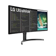 LG Monitor LG 35” Zakrzywiony UltraWide™ 21:9, QHD, VA 35WN75CP-B, 35WN75CP-B