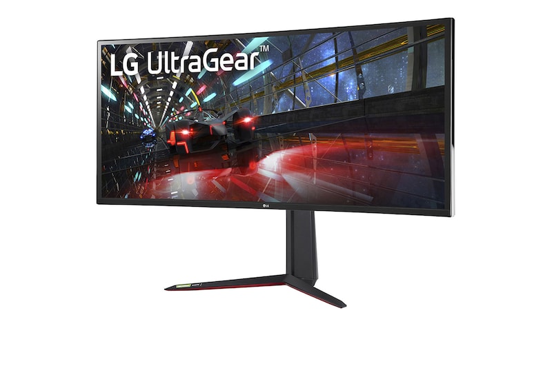 LG Monitor LG 38” Zakrzywiony UltraGear™, Nano IPS, WQHD+, 1ms, 160Hz(O/C), HDR 600 Monitor z G-SYNC® Compatibility 38GN950-B, 38GN950-B