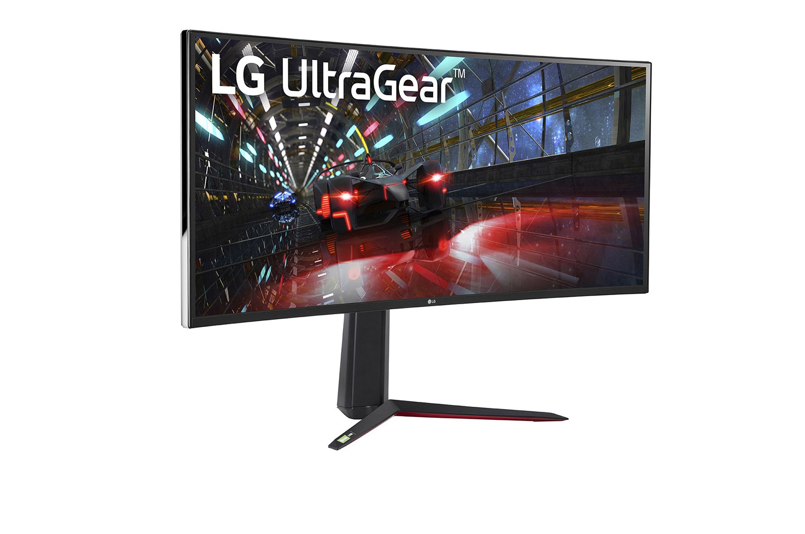 LG Monitor LG 38” Zakrzywiony UltraGear™, Nano IPS, WQHD+, 1ms, 160Hz(O/C), HDR 600 Monitor z G-SYNC® Compatibility 38GN950-B, 38GN950-B