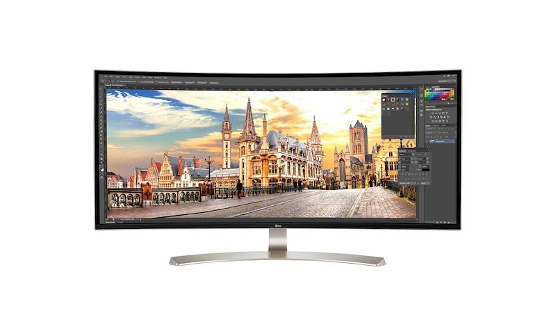 LG 38-calowy, UltraPanoramiczny, zakrzywiony monitor LG, 38UC99-W