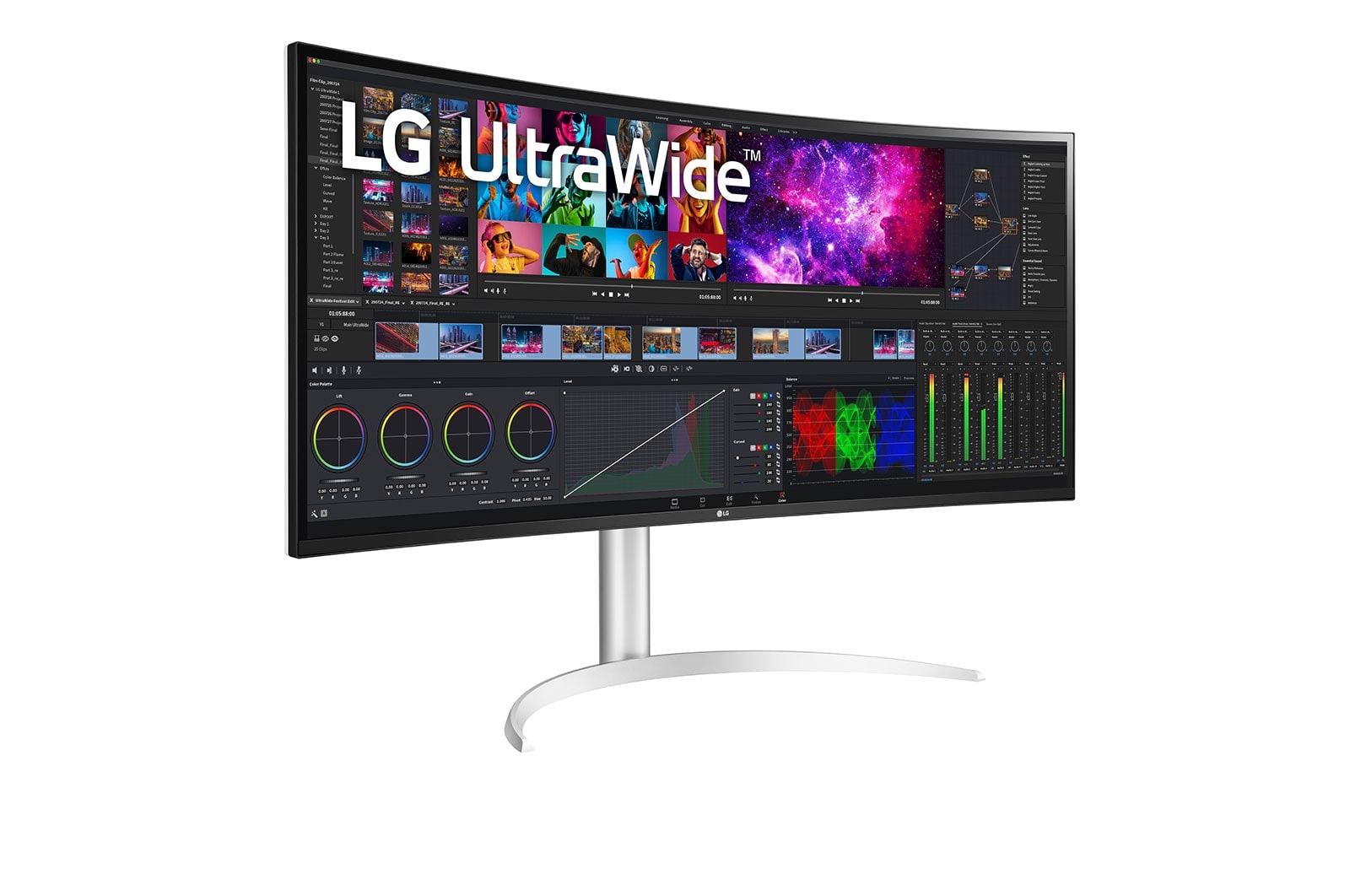 LG Monitor LG 39,7'' Zakrzywiony UltraWide™ 5K2K Nano IPS, 40WP95CP, 40WP95CP-W