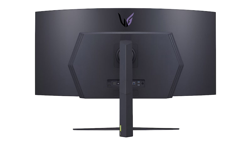 LG Zakrzywiony monitor gamingowy 45'' UltraGear™ OLED WQHD z częstotliwością odświeżania 240 Hz i czasem reakcji 0,03 ms (GtG), 45GR95QE-B
